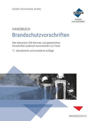cover image of Handbuch Brandschutzvorschriften